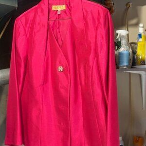 BRAND NEW KASPER 2-PIECE WOMAN'S SUIT BLAZER & SKIRT 16W ROSE